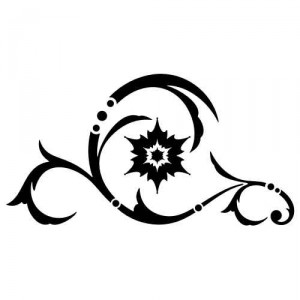 Dekoaufkleber Scroll Designs 047