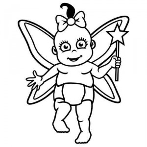 Baby Aufkleber Kleine Fee