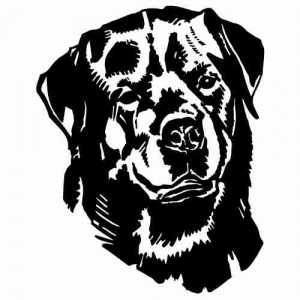 Folienaufkleber Tiermotiv Hund 10