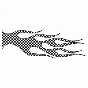 Aufkleber Tribal Flaggen-Flammen
