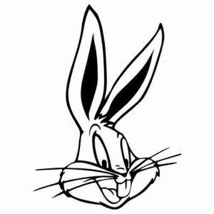 Aufkleber Comicfigur Bugs Bunny