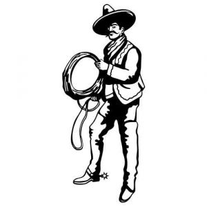 Aufkleber Western Figur Mexikaner 00