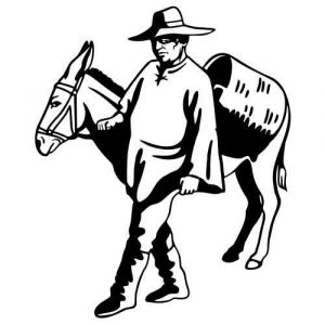 Aufkleber Western Figur Mexikaner 03