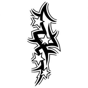 Folienaufkleber Tribal Sternenmix 03