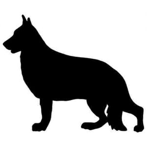 Aufkleber Hund Deutscher Schäferhund 7