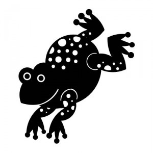 Folienaufkleber Tiermotiv Frosch 02