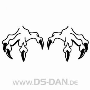 Aufkleber Krallen 007