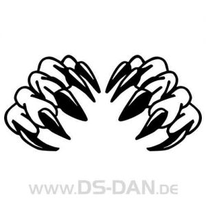 Aufkleber Krallen 034