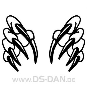 Aufkleber Krallen 049