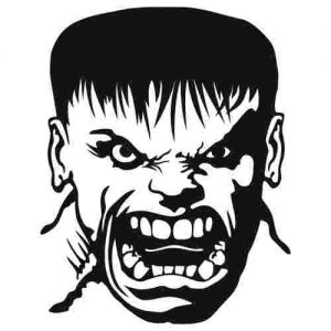 Aufkleber Comicfigur Hulk