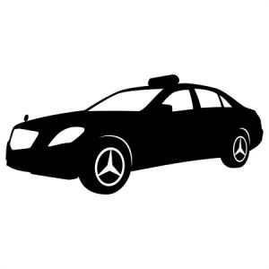 Aufkleber Auto Mercedes Benz Taxi