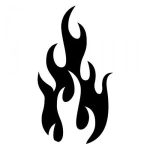 Folienaufkleber Tribal Flammen 05