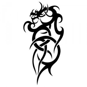 Auto Aufkleber Tribal Drache 15