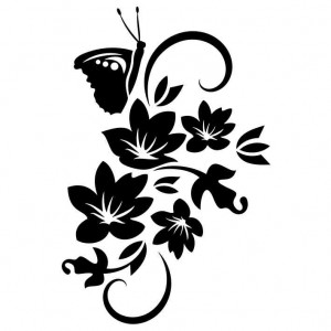 Folienaufkleber Chinese Floral Designs 23