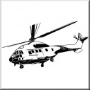 Aufkleber Helikopter