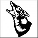 Folienaufkleber Tiermotiv Wolf 03