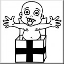 Baby Aufkleber Baby-Geschenk