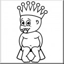 Baby Aufkleber King of Pott