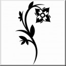 Folienaufkleber Floral Designs II 050