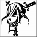 Auto Aufkleber Tribal Piraten-Schdel 03