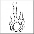 Folienaufkleber Tribal Flames 02 Linestyle