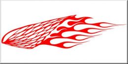 Tribal Aufkleber Wing Flames 12