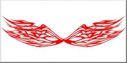 Tribal Aufkleber Wing Flames 13