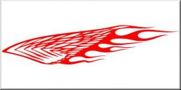 Tribal Aufkleber Wing Flames 23