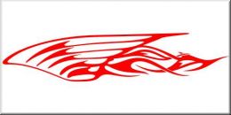 Tribal Aufkleber Wing Flames 28