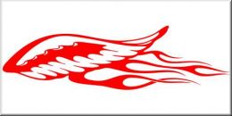 Tribal Aufkleber Wing Flames 30