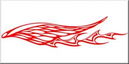 Tribal Aufkleber Wing Flames 32