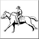 Aufkleber Western Figur Cowboy 22