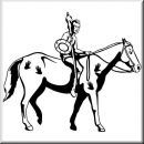 Aufkleber Western Figur Indianer 01