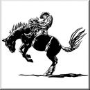 Aufkleber Western Rodeo Art 03