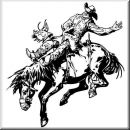 Aufkleber Western Rodeo Art 04