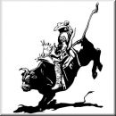 Aufkleber Western Rodeo Art 07