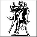 Aufkleber Western Rodeo Art 14