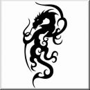 Auto Aufkleber Tribal Drache 26