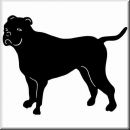 Aufkleber Hund Bull Dogge