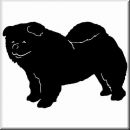 Aufkleber Hund Chow-Chow