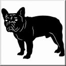 Aufkleber Hund Franzsische Bulldogge
