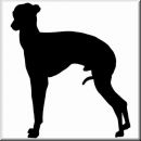 Aufkleber Hund Italienischer Greyhound