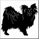 Aufkleber Hund Papillon 2