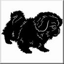 Aufkleber Hund Pekinese