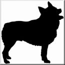 Aufkleber Hund Schipperke