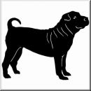 Aufkleber Hund Shar Pei 2
