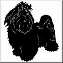 Aufkleber Hund Shih Tzu (L�wenhund)