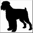 Aufkleber Hund Black Russian Terrier 3
