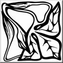 Aufkleber Rectangle Floral Designs 009