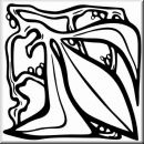 Aufkleber Rectangle Floral Designs 011